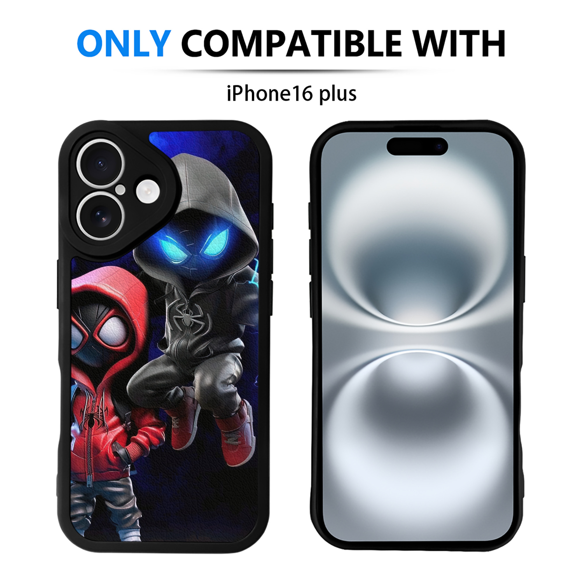 Spider Man スパイダーマン 【iPhone 16シリーズ対応】シリコンスマホケース（レザー調） 材質：シリコン